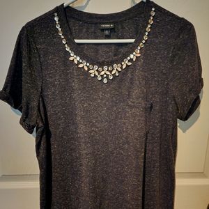 New W/O tag Torrid Rhinestone shirt size 0